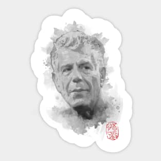 Anthony Bourdain Watercolor Sticker